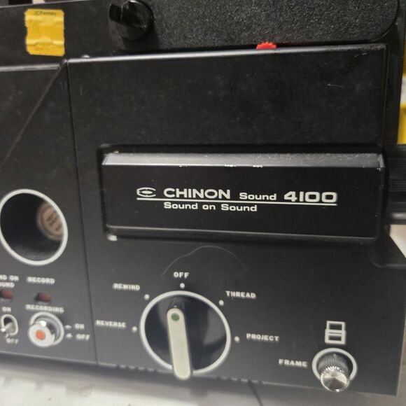 Vintage Chinon Sound 4100 8mm Movie Projector Sound-on-Sound Turns On- Need Belt - Picture 4 of 7